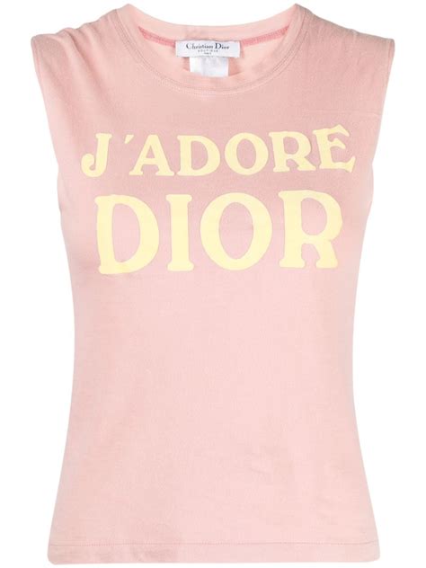 baby blue dior tank top|pre owned christian dior tops.